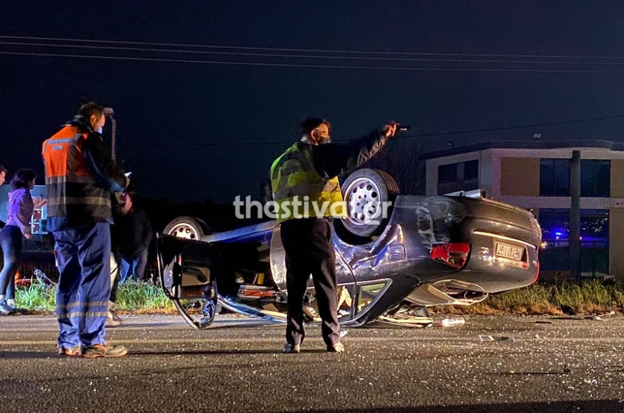 Θεσσαλονίκη: Στο νοσοκομείο 24χρονος ύστερα από σοβαρό τροχαίο - Βίντεο και φωτογραφίες