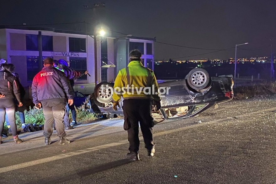 Θεσσαλονίκη: Στο νοσοκομείο 24χρονος ύστερα από σοβαρό τροχαίο - Βίντεο και φωτογραφίες