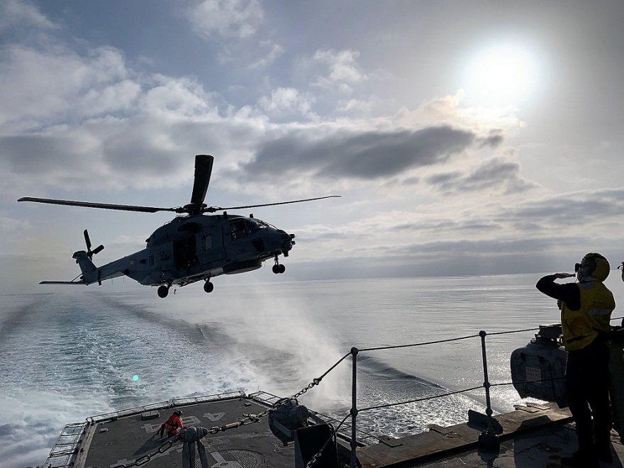 Φρεγάτα «Κανάρης»: Εντυπωσιακές εικόνες από την πολυεθνική επιχείρηση «Clemenceau 21» (βίντεο)