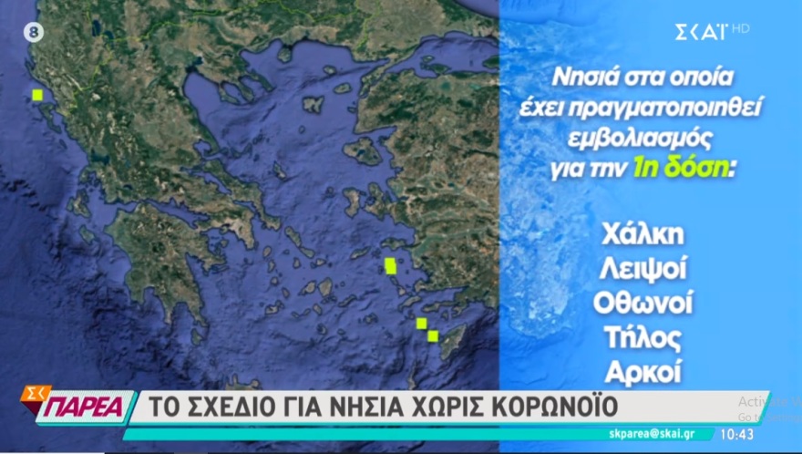 Με την «ασπίδα» του εμβολίου: Αυτά είναι τα «Covid free» ελληνικά νησιά