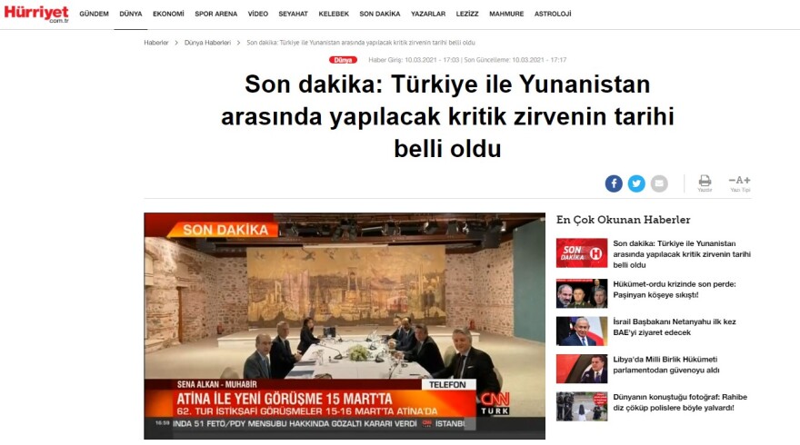 Η Αθήνα δεν επιβεβαιώνει τις ημερομηνίες 15 -16 Μαρτίου που δίνουν οι Τούρκοι για τις διερευνητικές επαφές