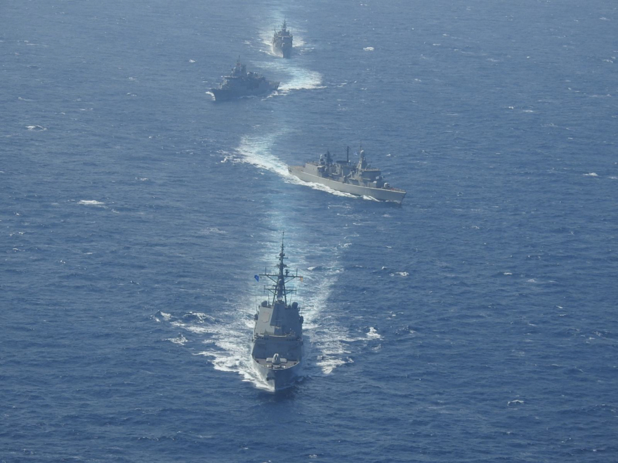 Δείτε φωτογραφίες: Συνεκπαίδευση της φρεγάτας «Ψαρά» και μαχητικών με μονάδες του ΝΑΤΟ δυτικά της Κρήτης