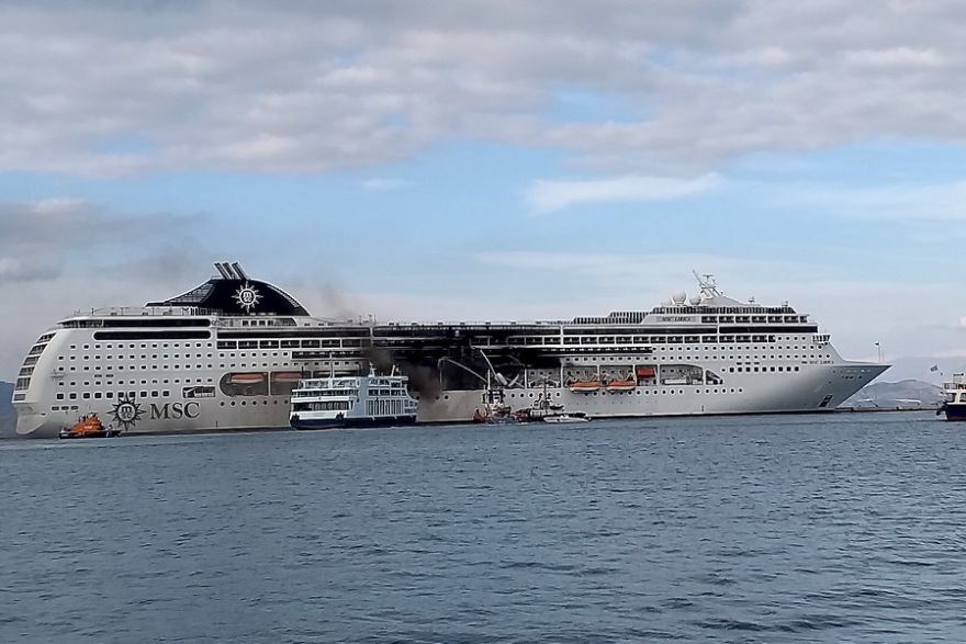 Κέρκυρα: Κατασβέστηκε η πυρκαγιά που ξέσπασε στο κρουαζιερόπλοιο