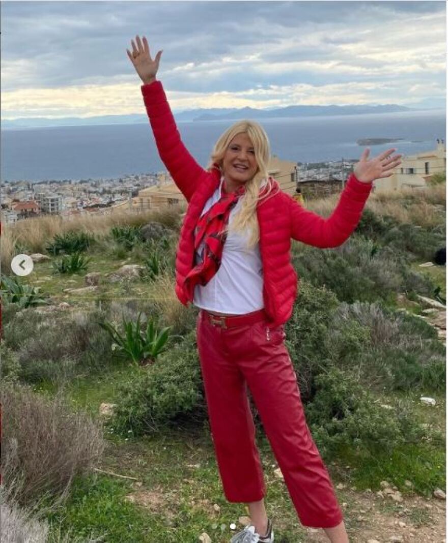 Μαρίνα Πατούλη: Ο χαρταετός της ήταν αφιερωμένος στον Ολυμπιακό - Φωτογραφίες 