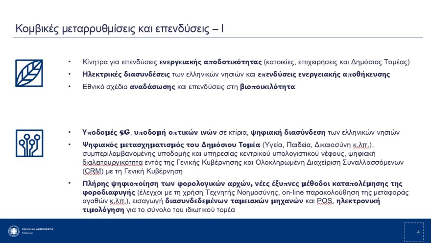 Οι 13 μεταρρυθμίσεις του ελληνικού Σχεδίου Ανάκαμψης