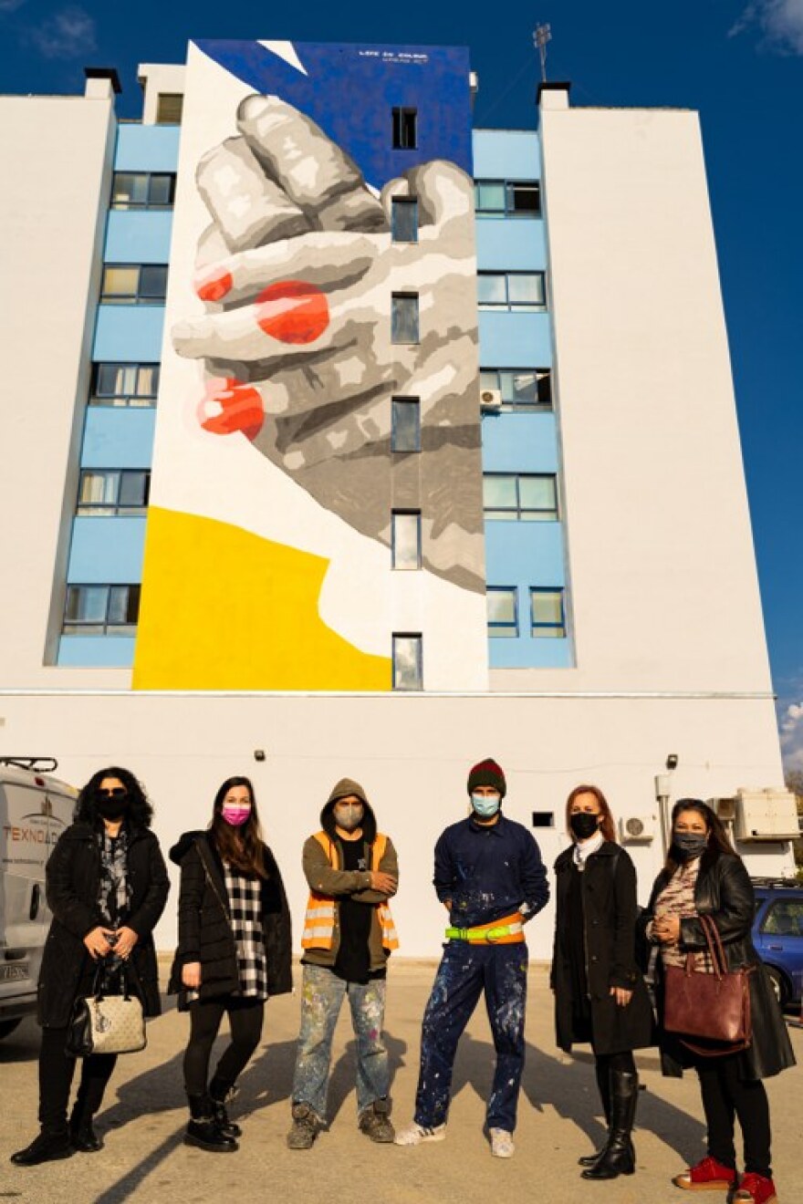 Θεσσαλονίκη: Νέα τοιχογραφία σε τοίχο του Ιπποκράτειου - Για τα παιδιά με ρευματικά νοσήματα