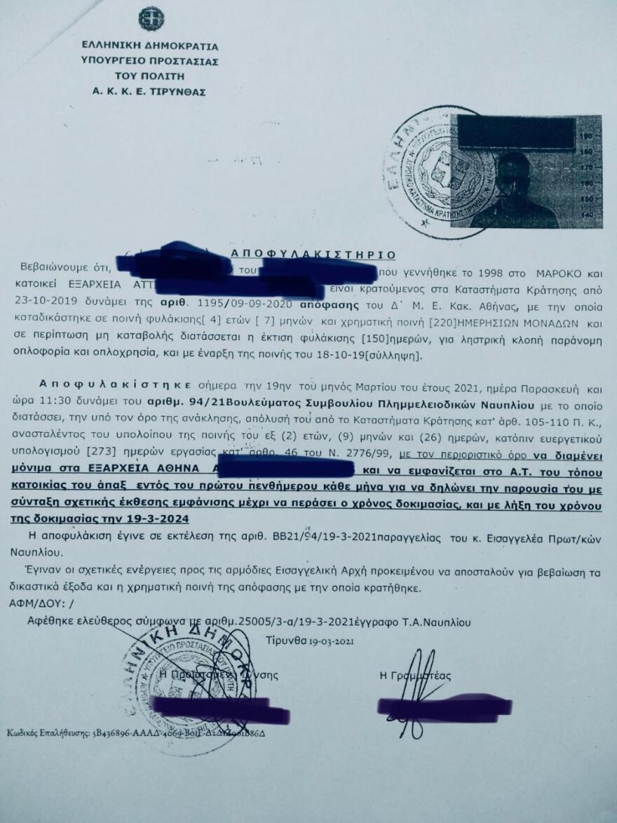 Αποφυλακίστηκε και λίγες ώρες μετά διέρρηξε αυτοκίνητο στο κέντρο της Αθήνας