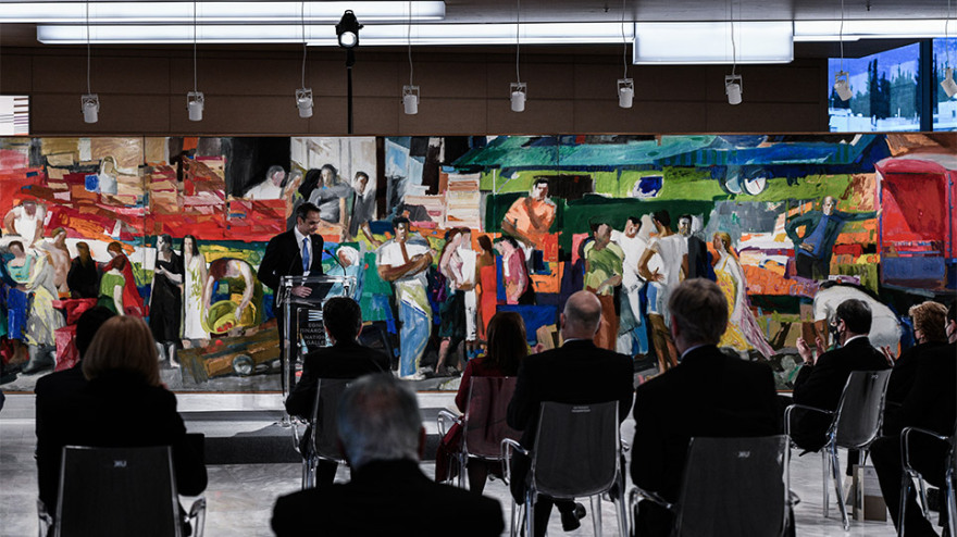  Μητσοτάκης από τη νέα Εθνική Πινακοθήκη: Ας απαντήσουμε και εμείς στην Ιστορία