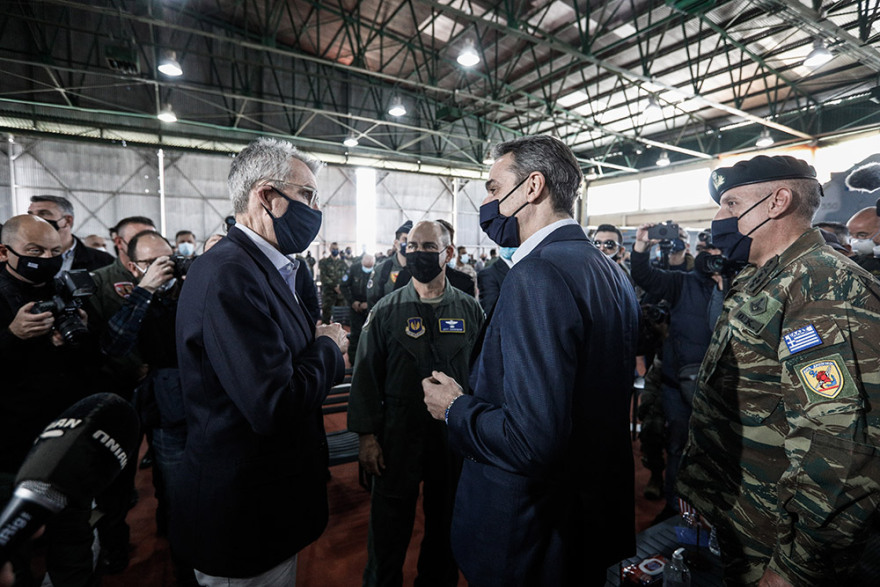 Στην Ανδραβίδα για την άσκηση «Ηνίοχος ’21» ο Κυριάκος Μητσοτάκης