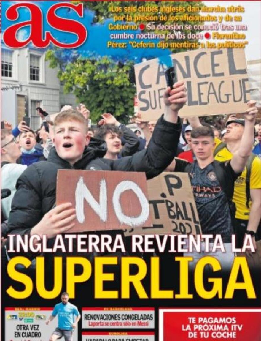 European Super League: Πανηγυρισμοί στον διεθνή Τύπο για την κατάρρευση της Λίγκας των πλουσίων