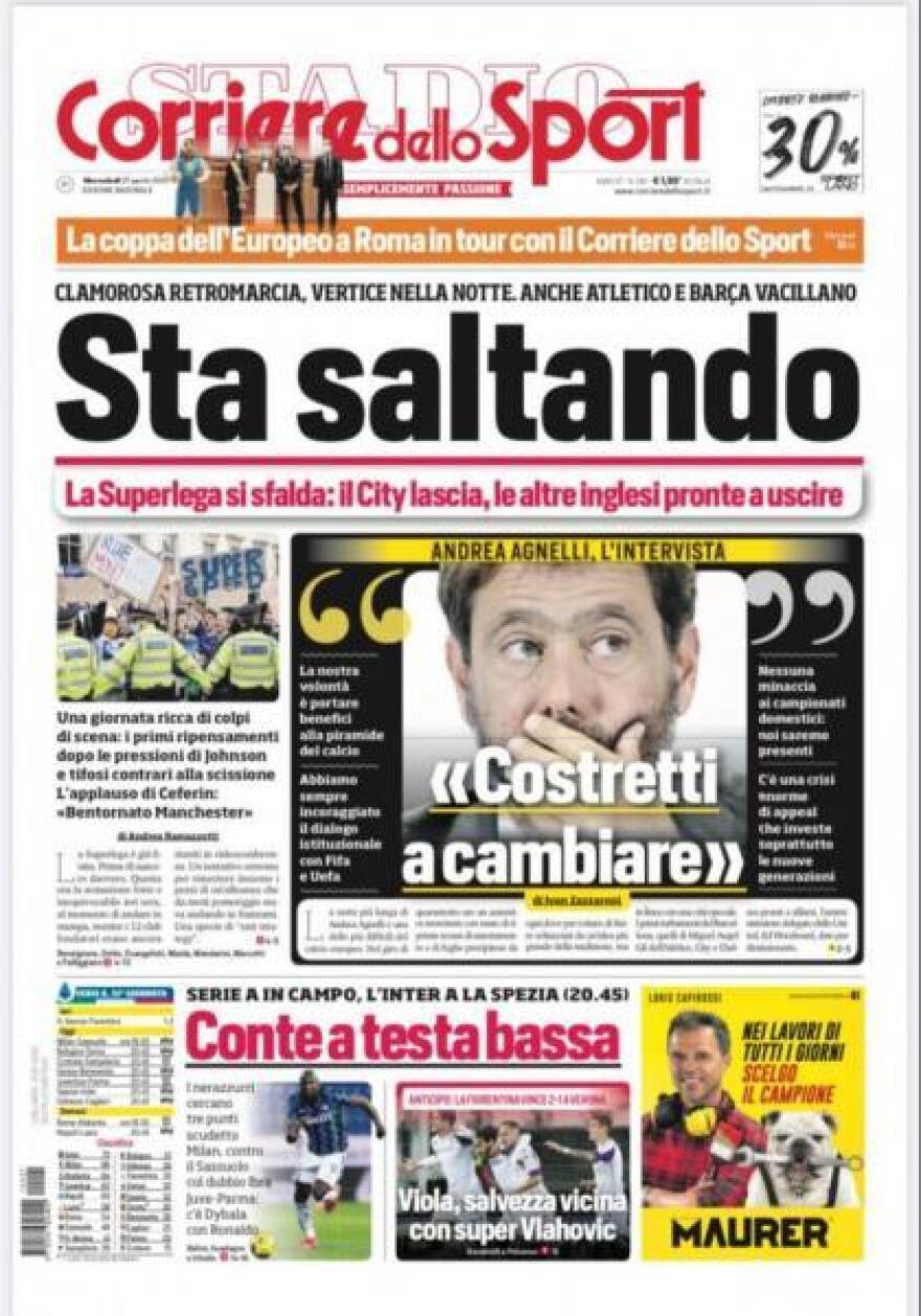 European Super League: Πανηγυρισμοί στον διεθνή Τύπο για την κατάρρευση της Λίγκας των πλουσίων