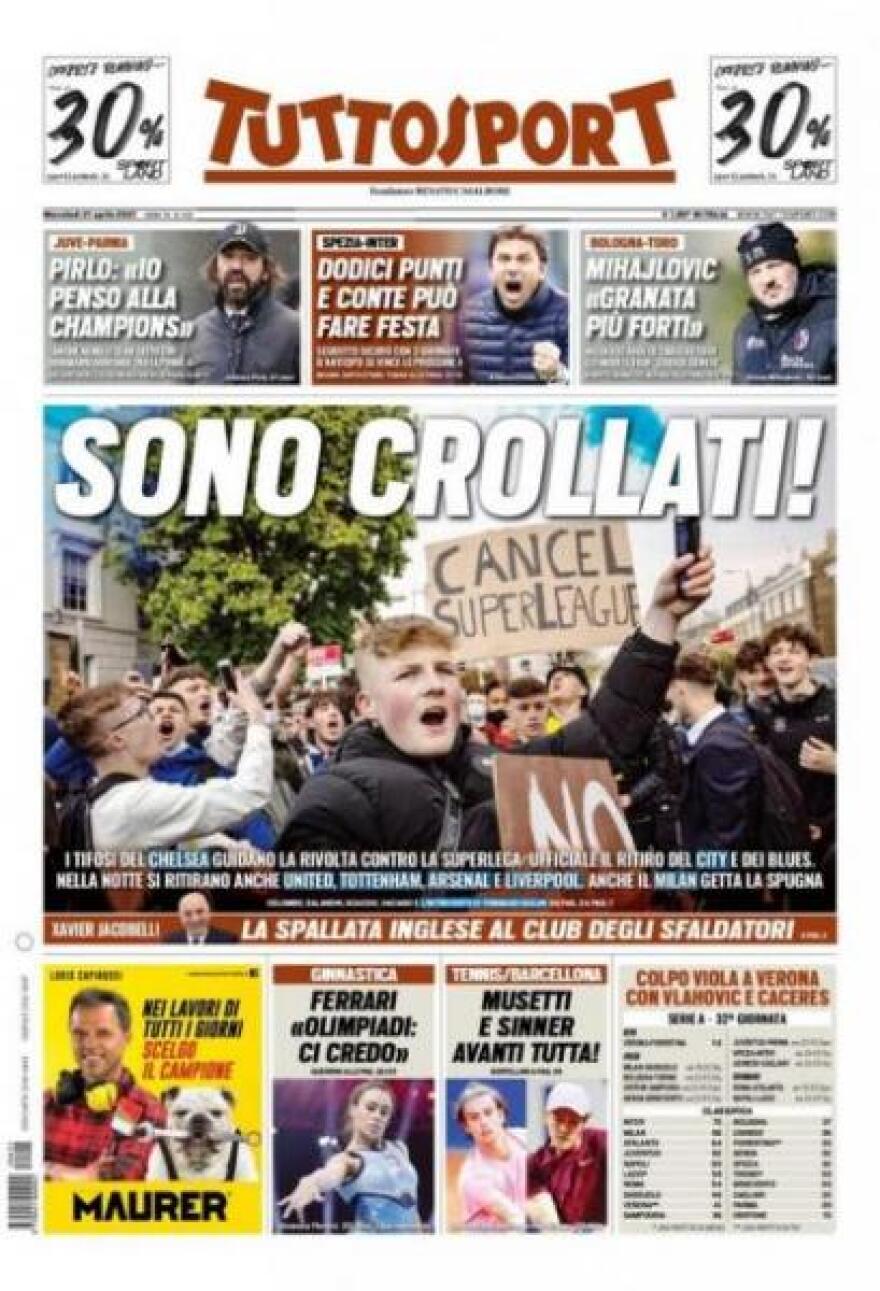 European Super League: Πανηγυρισμοί στον διεθνή Τύπο για την κατάρρευση της Λίγκας των πλουσίων