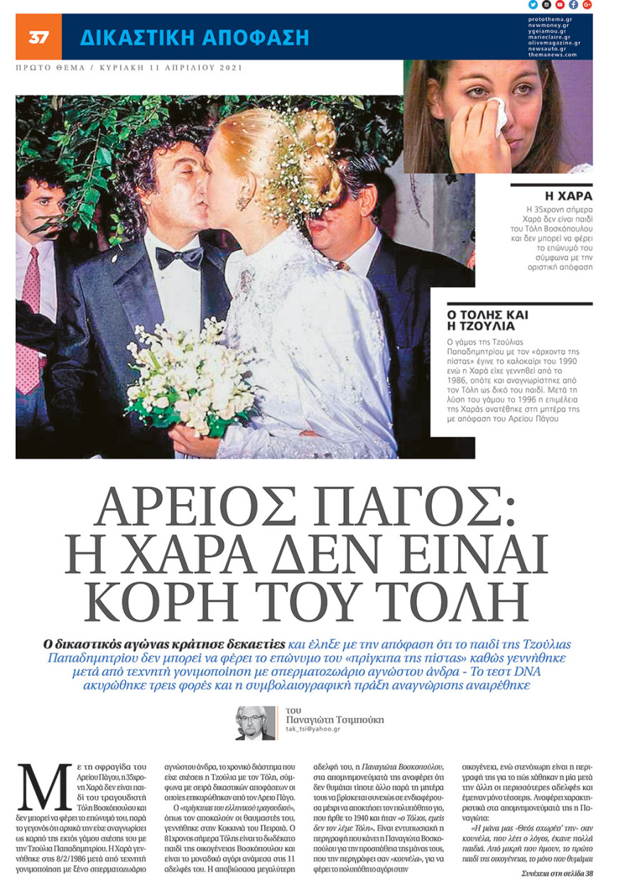 Τόλης Βοσκόπουλος - Τζούλια Παπαδημητρίου: Το love story και το θρίλερ με το διαζύγιο 