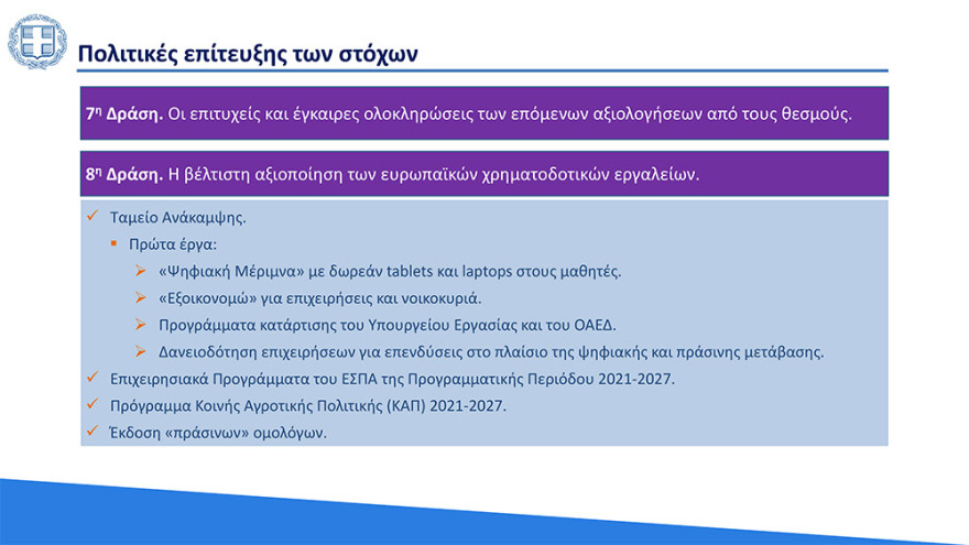 Στο 3,6% ο πήχης για την ανάπτυξη το 2021 - «Άλμα» στο 6,2% το 2022