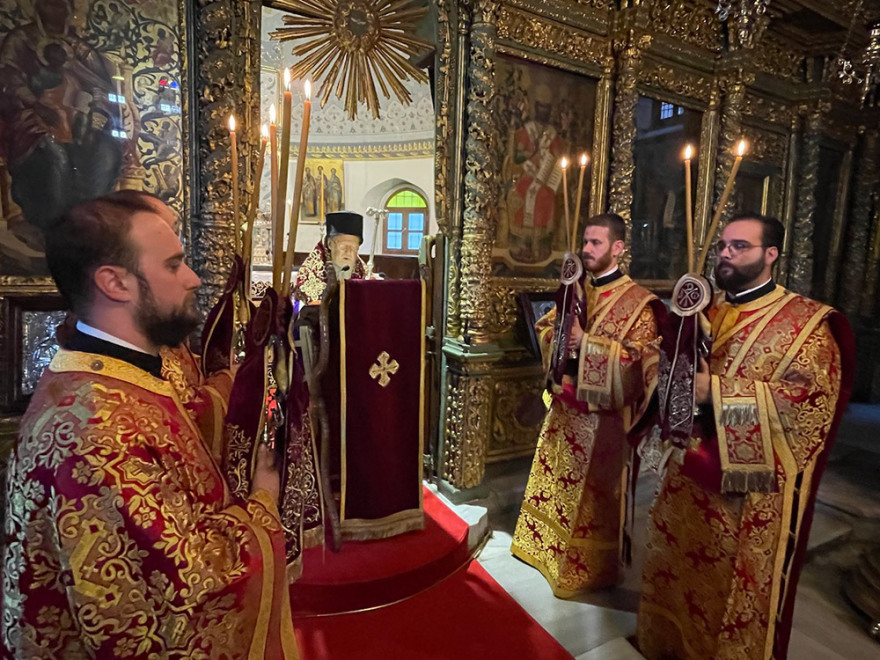 Η Ακολουθία των Παθών του Κυρίου στον Πατριαρχικό Ναό στο Φανάρι