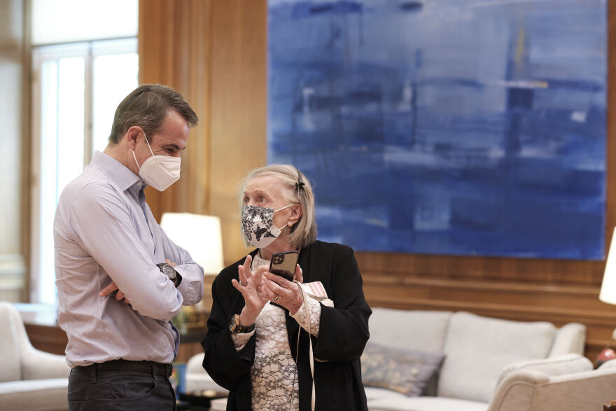 Μαρία -Λουίζα Μηλιαρέση, 84 ετών: Το πρώτο μεταπασχαλινό  ραντεβού  του Κυριάκου Μητσοτάκη στο Μαξίμου