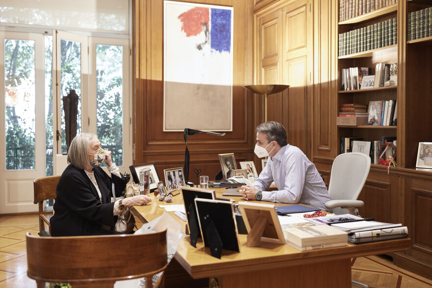 Μαρία -Λουίζα Μηλιαρέση, 84 ετών: Το πρώτο μεταπασχαλινό  ραντεβού  του Κυριάκου Μητσοτάκη στο Μαξίμου