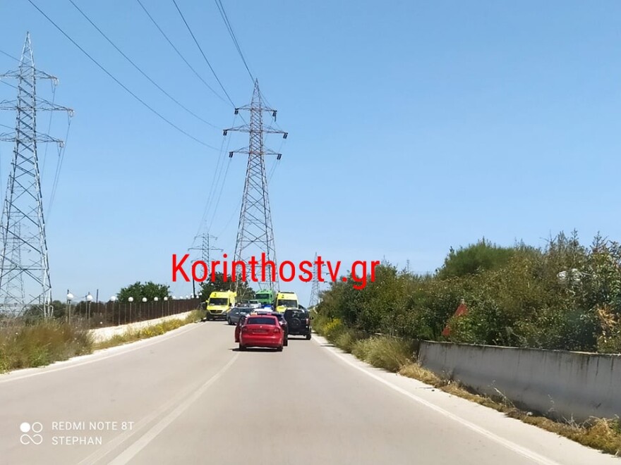 Κόρινθος: Σοβαρό τροχαίο κοντά στο πεδίο βολής - Δύο τραυματίες