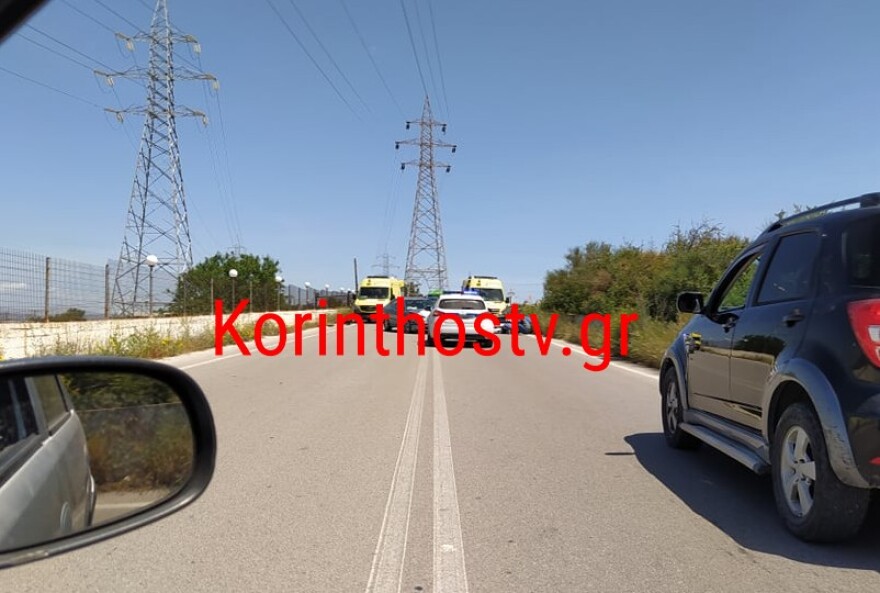 Κόρινθος: Σοβαρό τροχαίο κοντά στο πεδίο βολής - Δύο τραυματίες