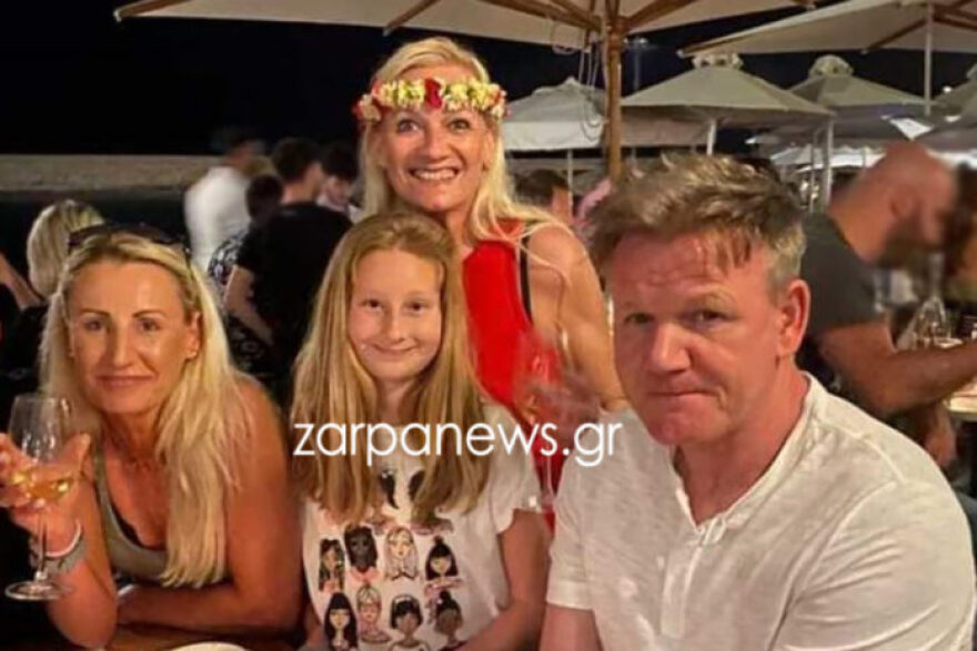 Στα Χανιά ο σεφ Ράμσεϊ: Ποιο φαγητό τον ξετρέλανε - Δείτε φωτογραφίες 