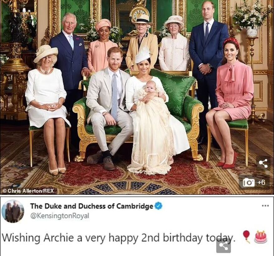 Η βασίλισσα Ελισάβετ ευχήθηκε «Χρόνια Πολλά» στον δισεγγονό της, Άρτσι