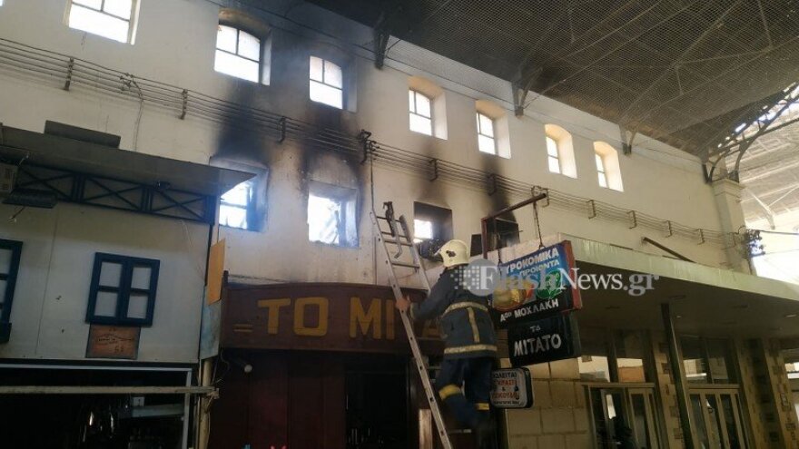 Χανιά: Πυρκαγιά στην δημοτική αγορά της πόλης