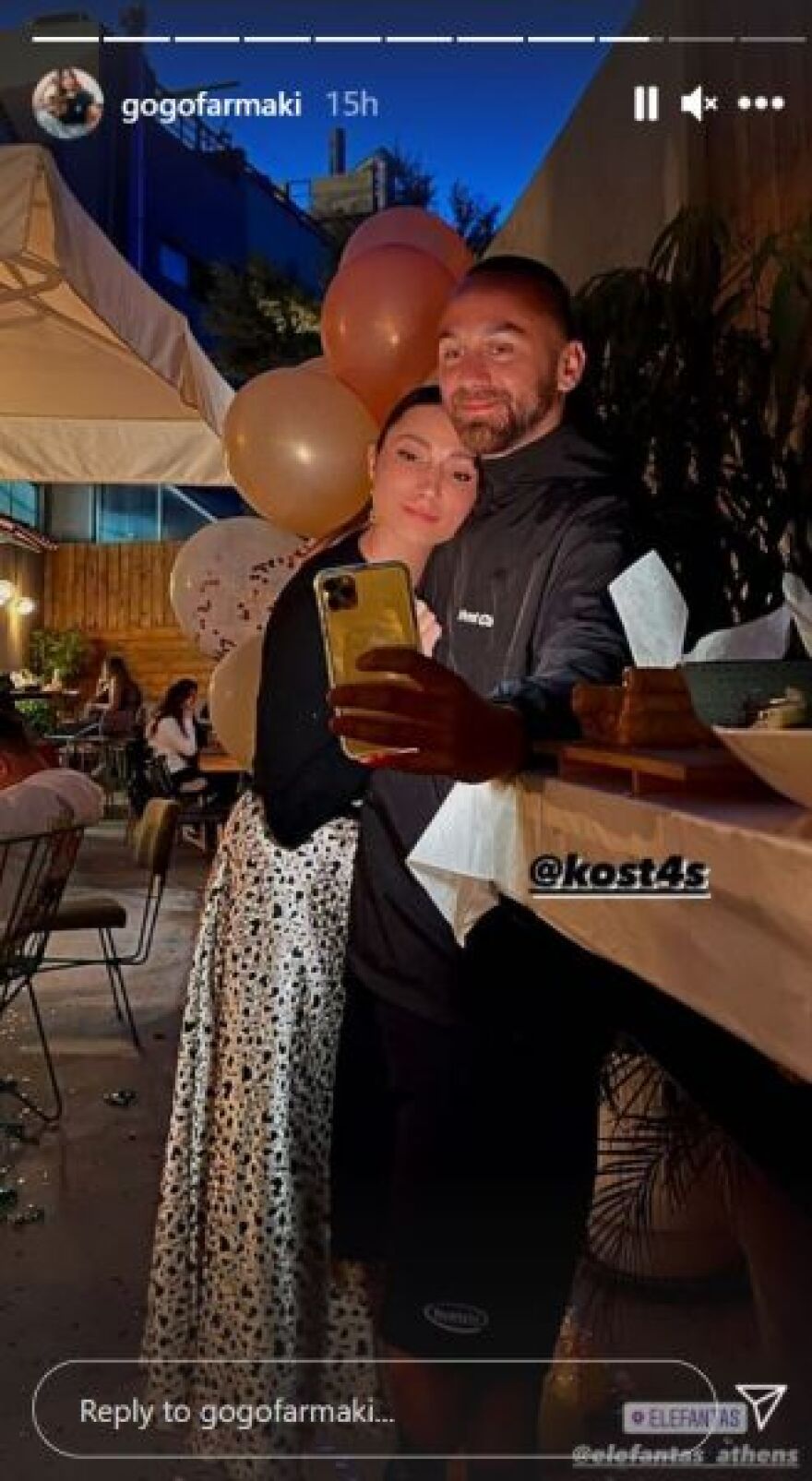 Η Γωγώ Φαρμάκη επιβεβαίωσε την σχέση της με πρώην παίκτη του Survivor με ένα insta story 