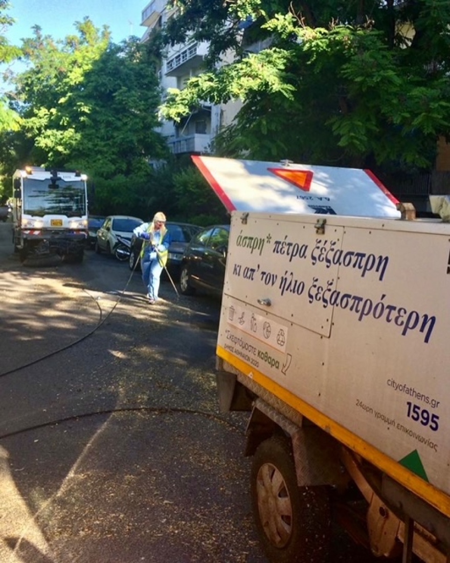 Δήμος Αθηναίων: Μεγάλη επιχείρηση καθαριότητας-απολύμανσης στα Πατήσια