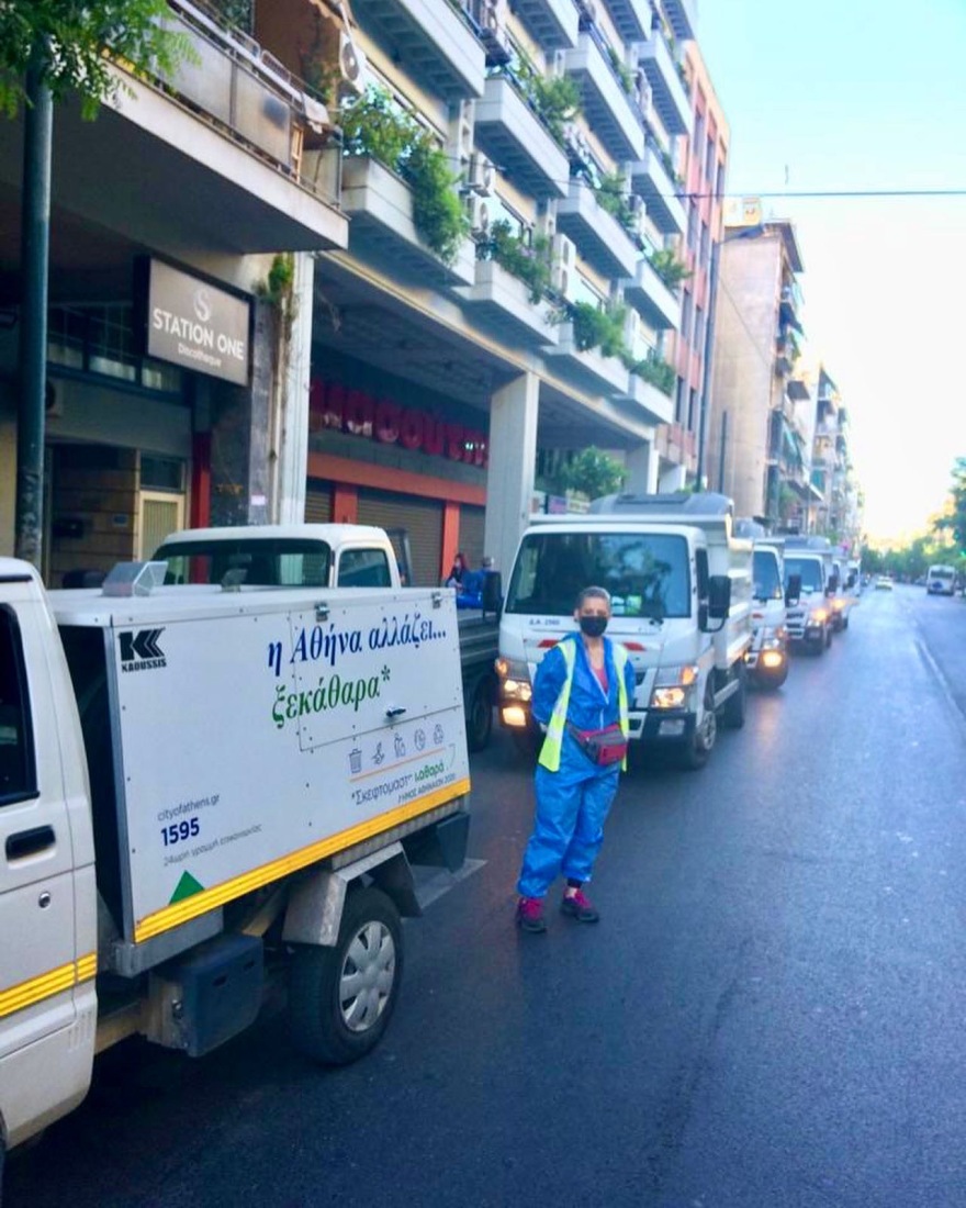 Δήμος Αθηναίων: Μεγάλη επιχείρηση καθαριότητας-απολύμανσης στα Πατήσια