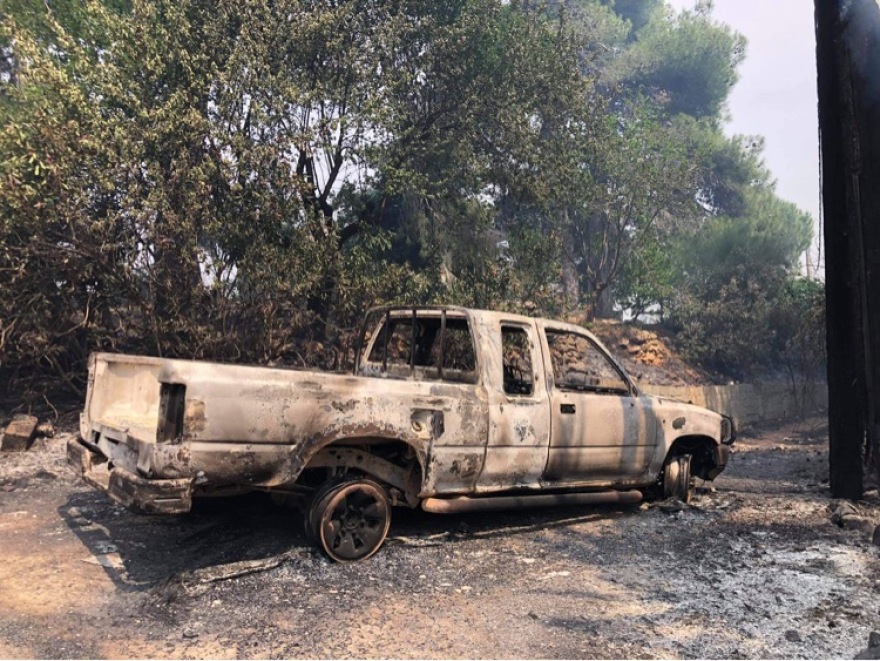 Χαρδαλιάς: Από καύση υλικών σε ελαιώνα ξεκίνησε η φωτιά στον Σχίνο