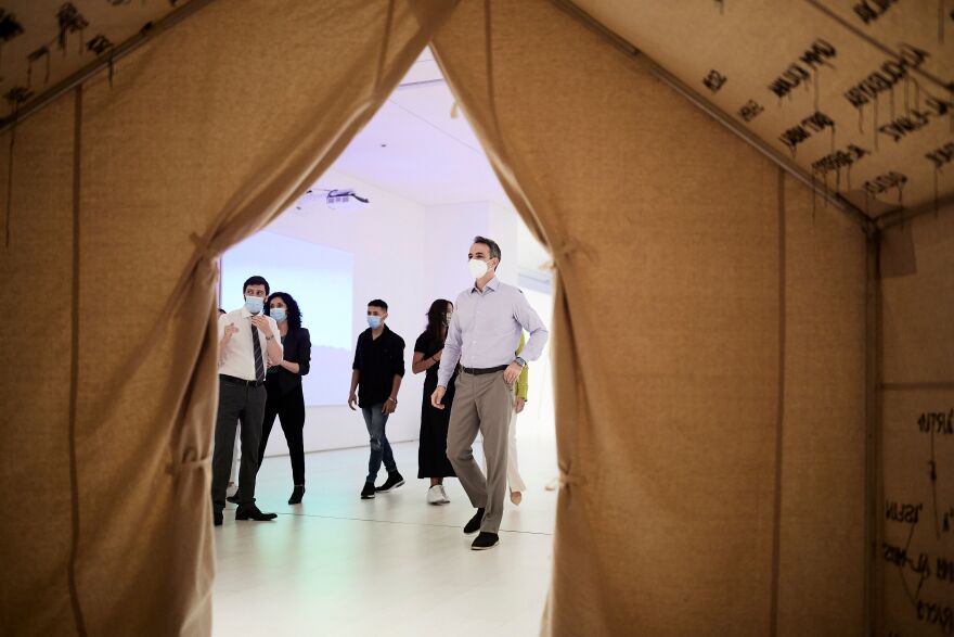 Το Εθνικό Μουσείο Σύγχρονης Τέχνης επισκέφτηκε ο Κυριάκος Μητσοτάκης