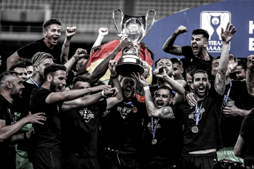 Ολυμπιακός-ΠΑΟΚ 1-2: Η απονομή του Κυπέλλου και οι πανηγυρισμοί στο ΟΑΚΑ