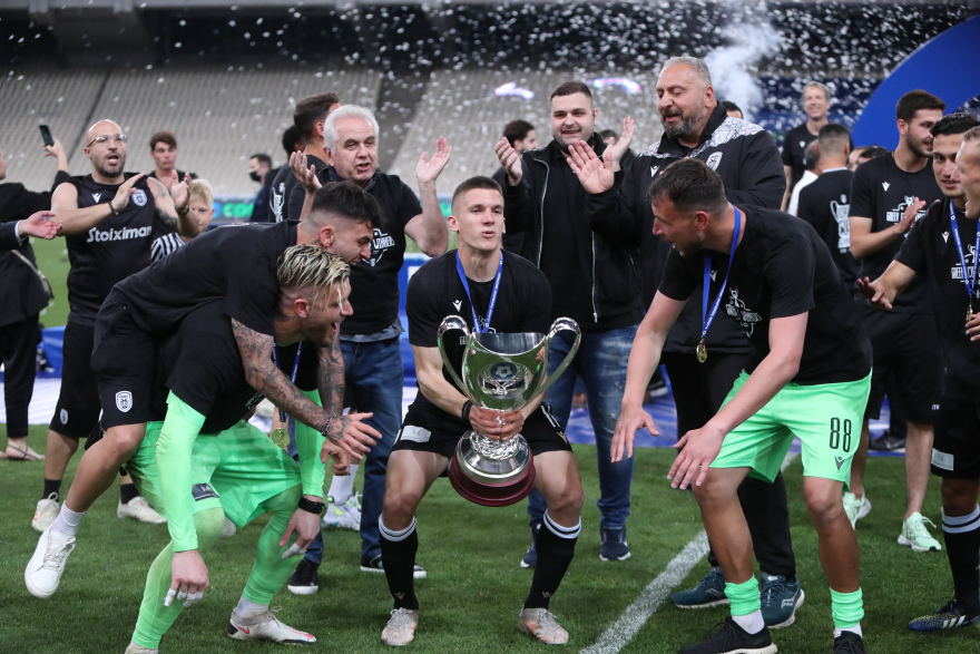 Ολυμπιακός-ΠΑΟΚ 1-2: Η απονομή του Κυπέλλου και οι πανηγυρισμοί στο ΟΑΚΑ