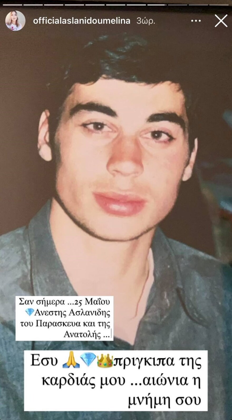 Μελίνα Ασλανίδου: Η συγκινητική ανάρτηση για τον αδερφό της που πέθανε σε ηλικία 20 ετών