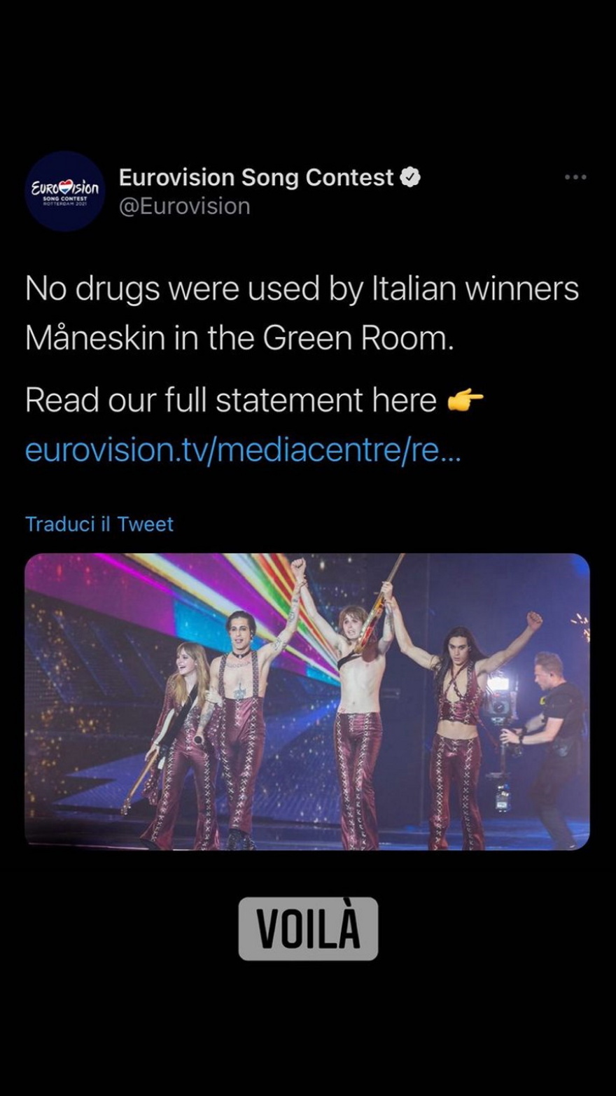 Eurovision: Η δικαίωση του Damiano και το «καρφί» για τους Γάλλους