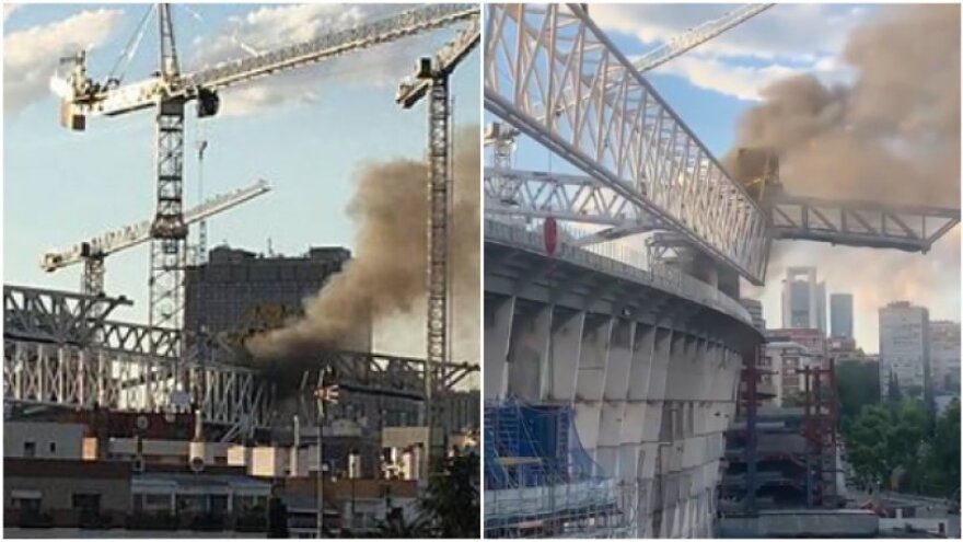 Συναγερμός στη Μαδρίτη: Ξέσπασε φωτιά στο «Σαντιάγο Μπερναμπέου»