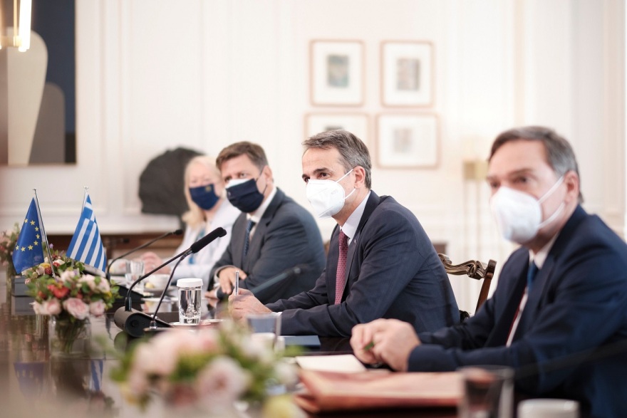 Συνάντηση Μητσοτάκη - Σασόλι: «Το Ταμείο Ανάκαμψης να καταστεί μόνιμος και σταθερός θεσμός»