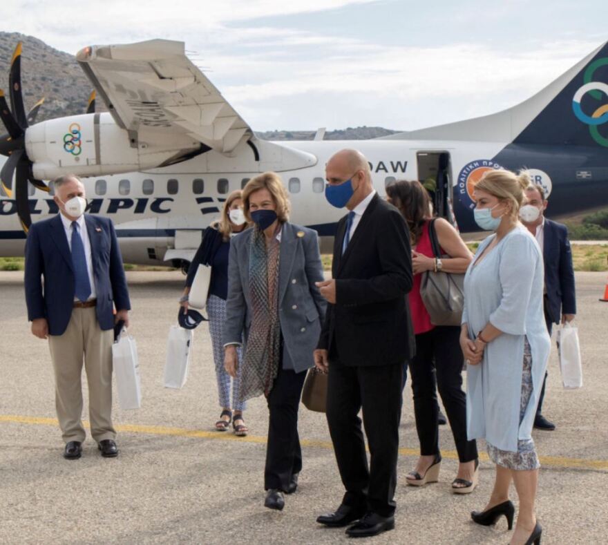 Στη Λέρο έφτασε χθες η Βασίλισσα Σοφία της Ισπανίας