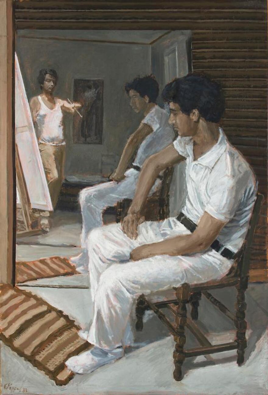 Τα ζωγραφικά έργα του Γιώργου Ρόρρη ταξιδεύουν στην Άνδρο - Δείτε φωτογραφίες