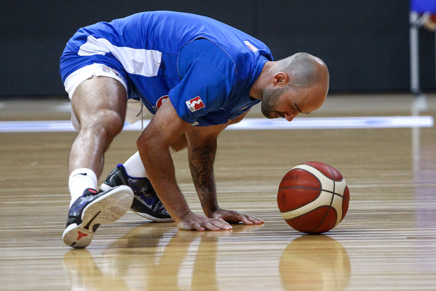 Η πρώτη προπόνηση του Σπανούλη μετά την επιστροφή του στην Εθνική - Δείτε φωτογραφίες και βίντεο