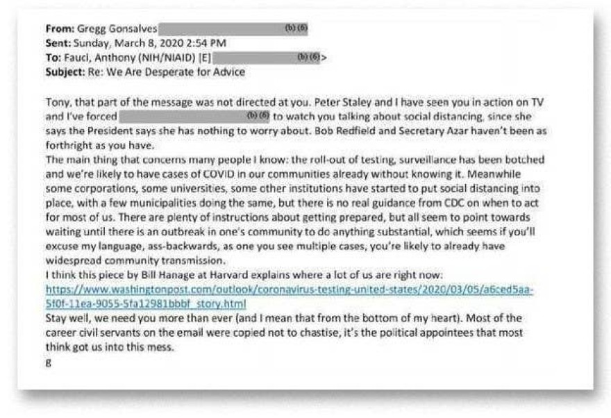 Άντονι Φάουτσι: Στη φόρα όλα τα e-mail του εν μέσω πανδημίας - Τι απαντούσε σε σελέμπριτις και απλούς πολίτες