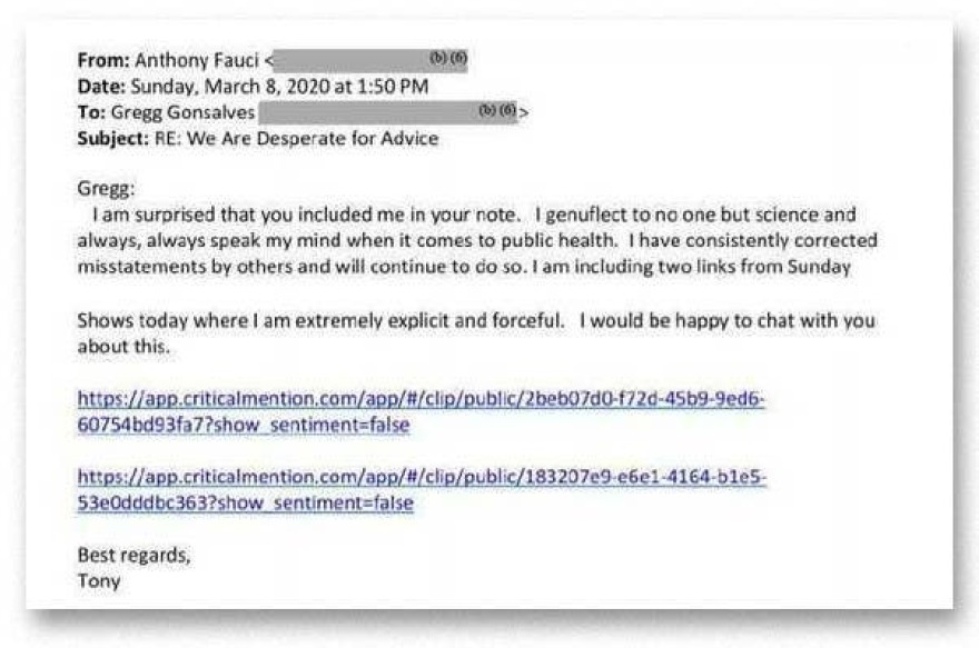 Άντονι Φάουτσι: Στη φόρα όλα τα e-mail του εν μέσω πανδημίας - Τι απαντούσε σε σελέμπριτις και απλούς πολίτες