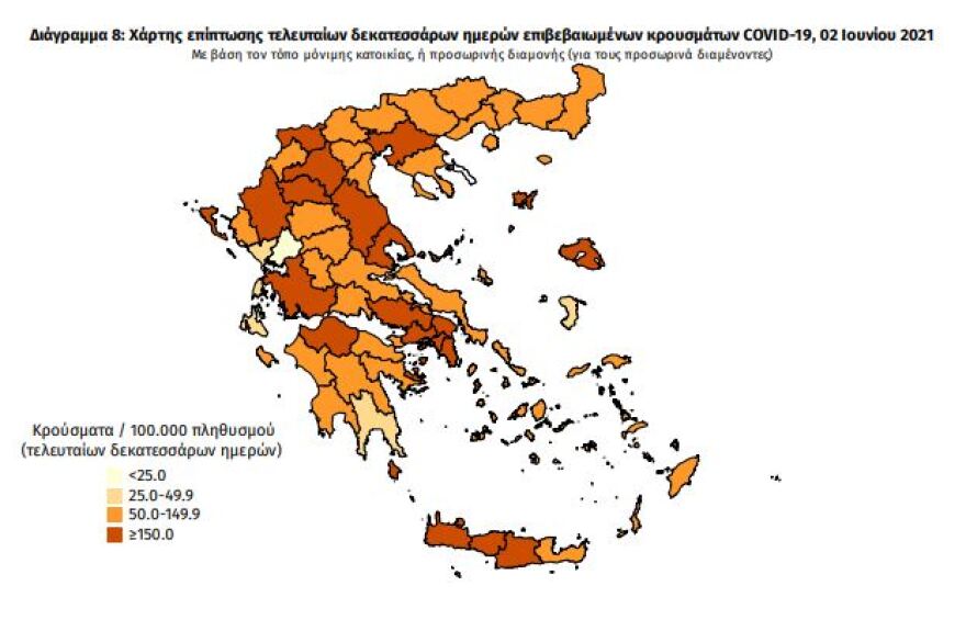 Κορωνοϊός: Στα 1.381 τα νέα κρούσματα - 486 οι διασωληνωμένοι, 23 θάνατοι