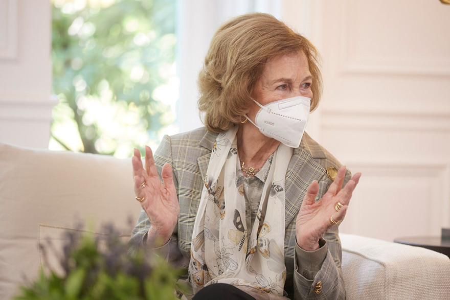 Συνάντηση με Μητσοτάκη: Στο Μαξίμου η βασίλισσα Σοφία της Ισπανίας - Δείτε φωτογραφίες