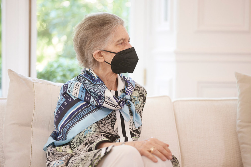 Συνάντηση με Μητσοτάκη: Στο Μαξίμου η βασίλισσα Σοφία της Ισπανίας - Δείτε φωτογραφίες