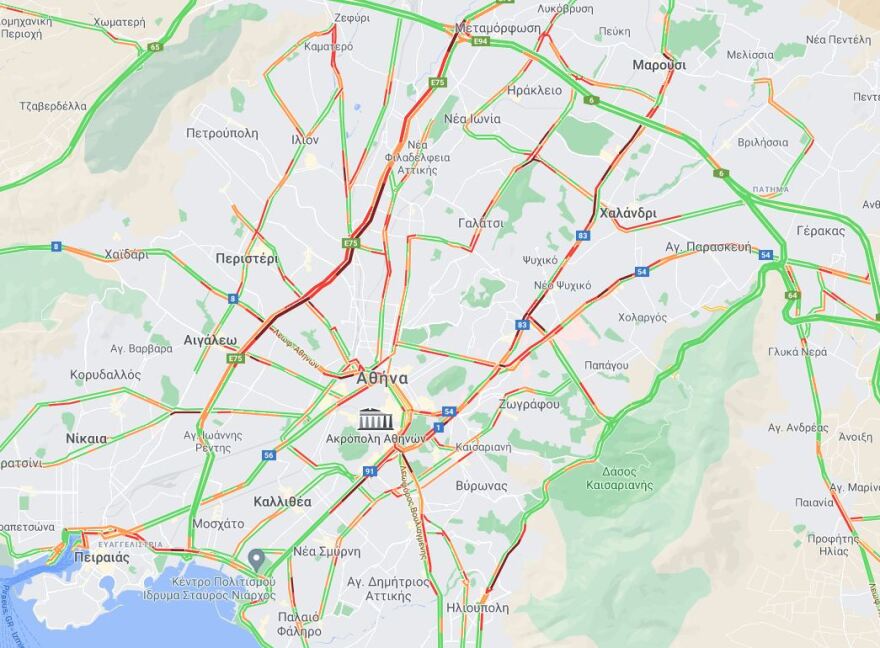 Αυξημένη η κίνηση στους δρόμους - Δείτε live εικόνα