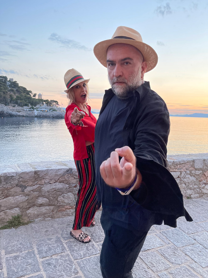 Άννα Βίσση & Μπάμπης Στόκας: Αποκλειστικές φωτογραφίες από τα γυρίσματα για το ντουέτο τους 