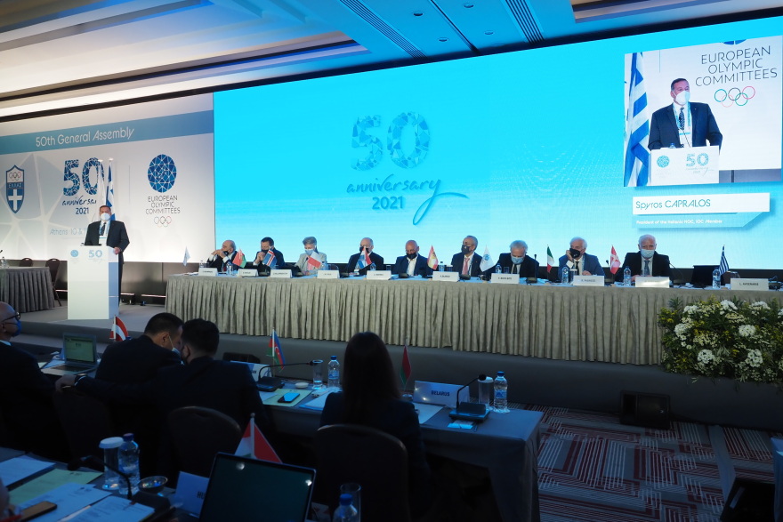 O Σπύρος Καπράλος εξελέγη πανηγυρικά Πρόεδρος των Ευρωπαϊκών Ολυμπιακών Επιτροπών