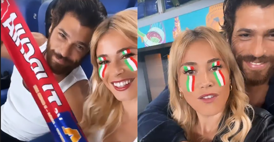 Euro 2020: Η σέξι Ντιλέτα Λεότα «έβαλε φωτιά» στο Ολίμπικο στο πλευρό του Τούρκου συντρόφου της - Δείτε φωτογραφίες