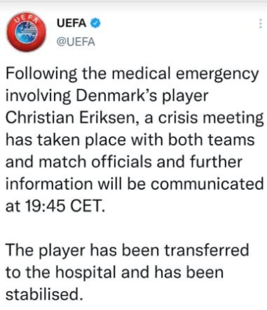 Η μέρα που συγκλόνισε το Euro: Η κατάρρευση του Έρικσεν - Η δραματική διάσωση και το «Είμαι καλά» από το νοσοκομείο